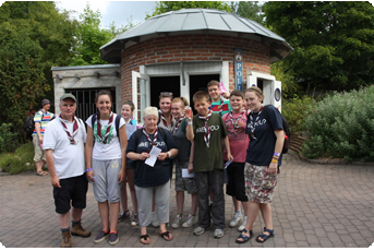 photo with scouts